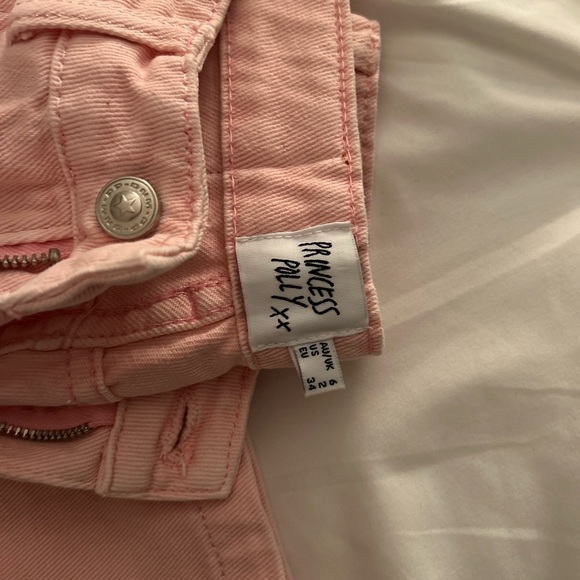 BRAND NEW !! Princess polly pink flare jeans - Picture 4 of 4